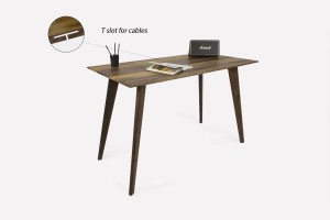 Walnut  desk / small / T slot