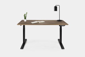 Electric desk / walnut  / b 