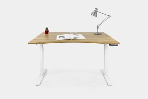 Electric desk / oak ergonomic / w
