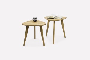 Two coffee tables / triangular 